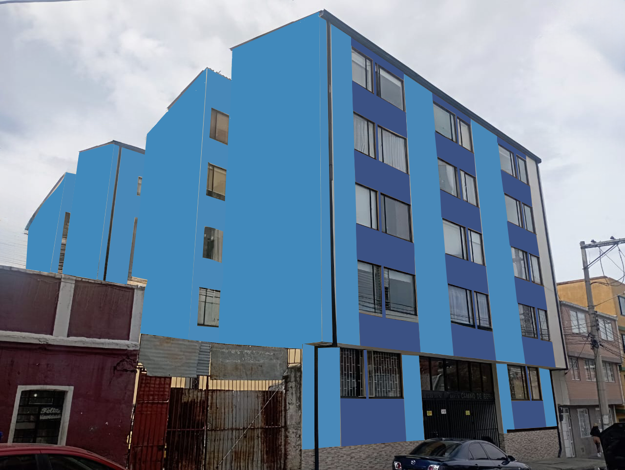 Pintura Impermeabilizante Color Azul Claro